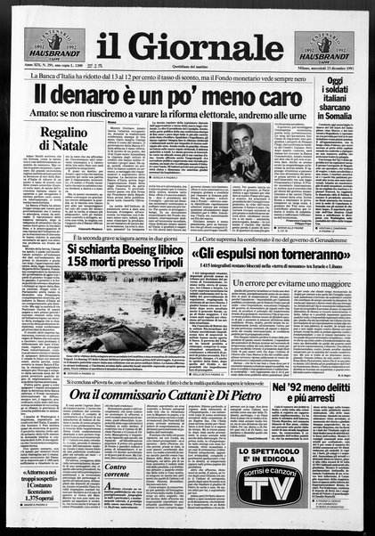 Il giornale : quotidiano del mattino